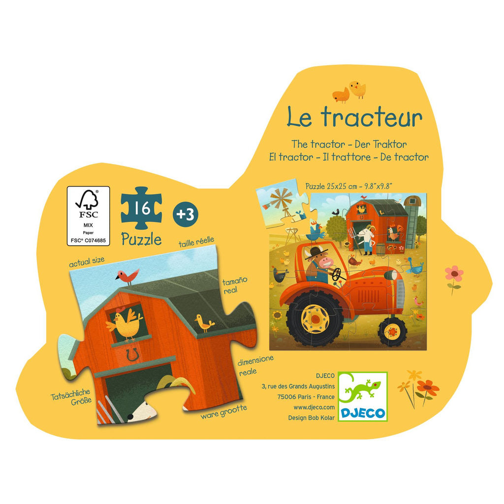 Tractor – 16 stukjes