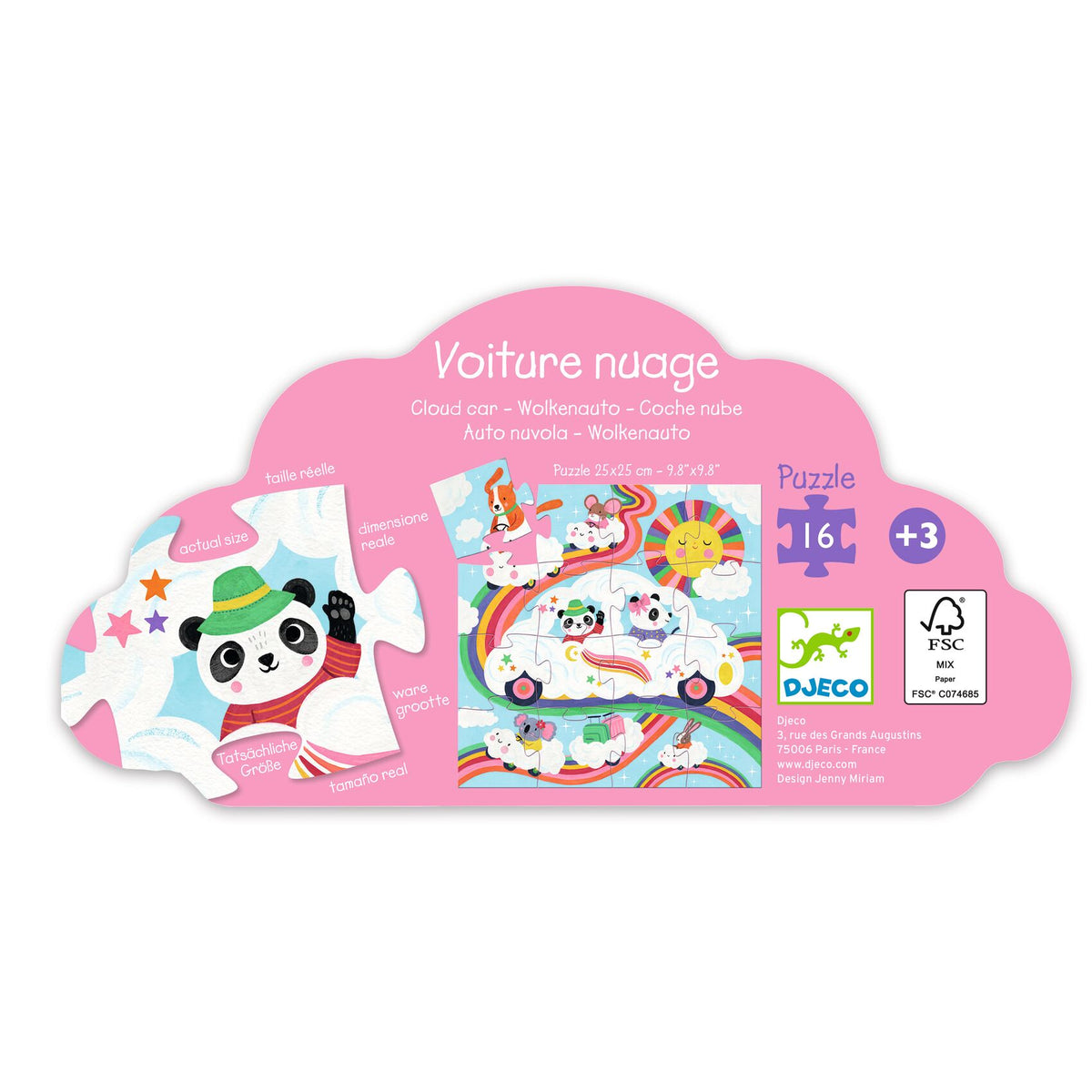 Wolkenauto – 16 stukjes