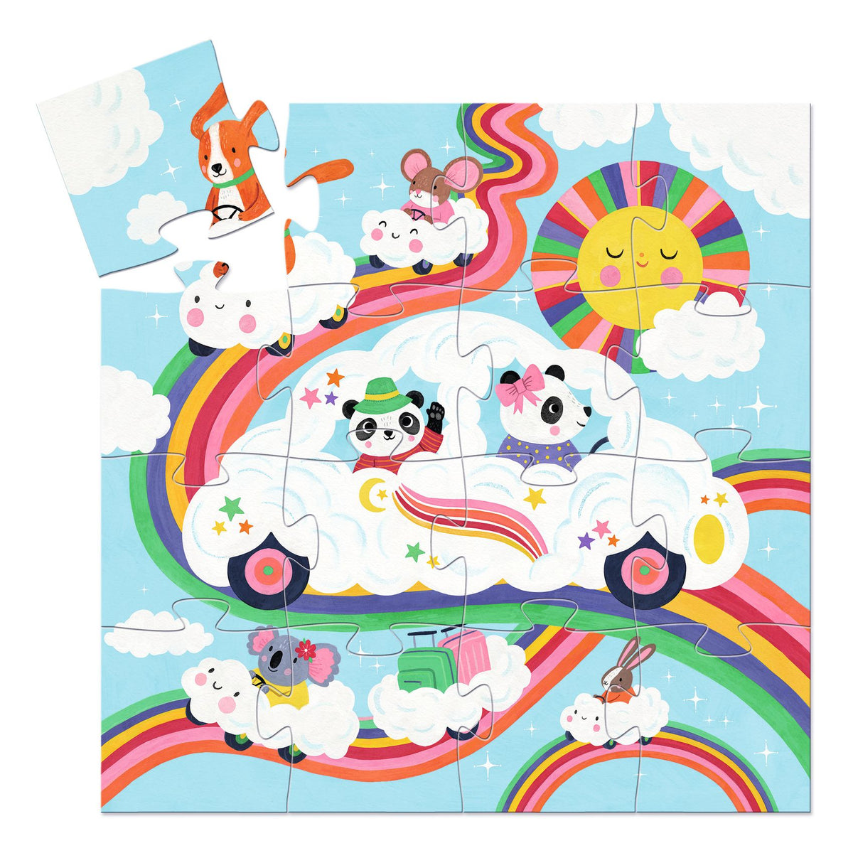 Wolkenauto – 16 stukjes