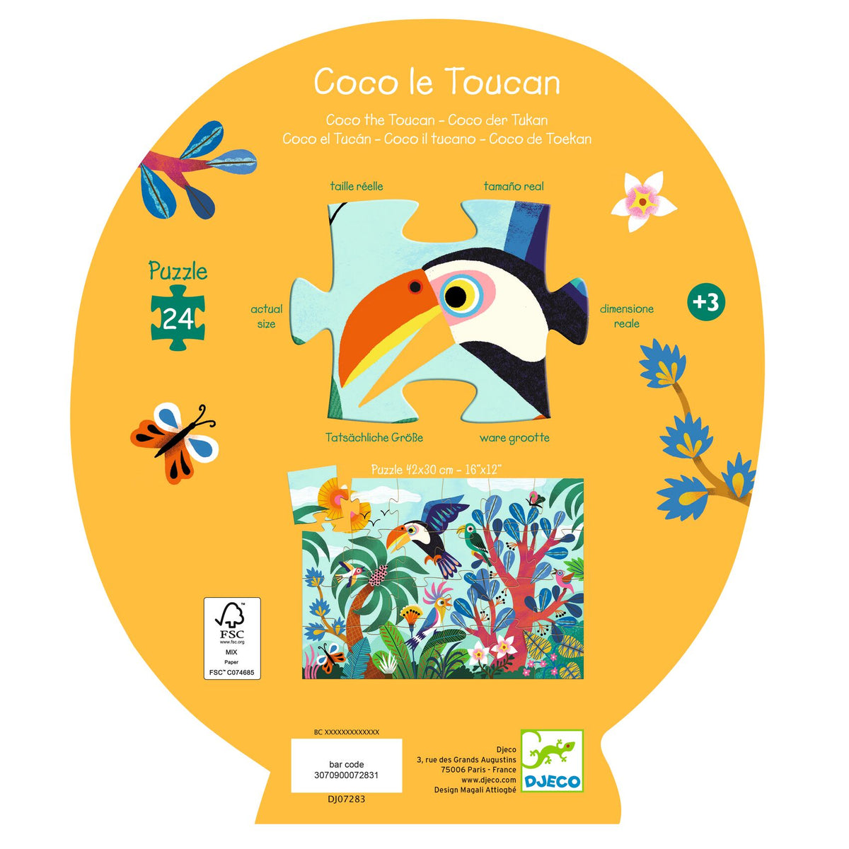 Coco de toekan – 24 stukjes