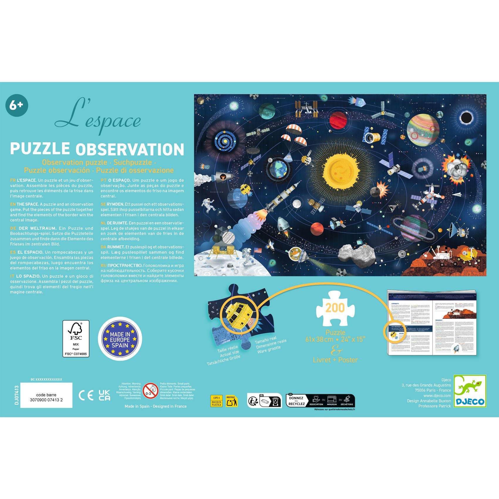 The space + booklet 200pc
