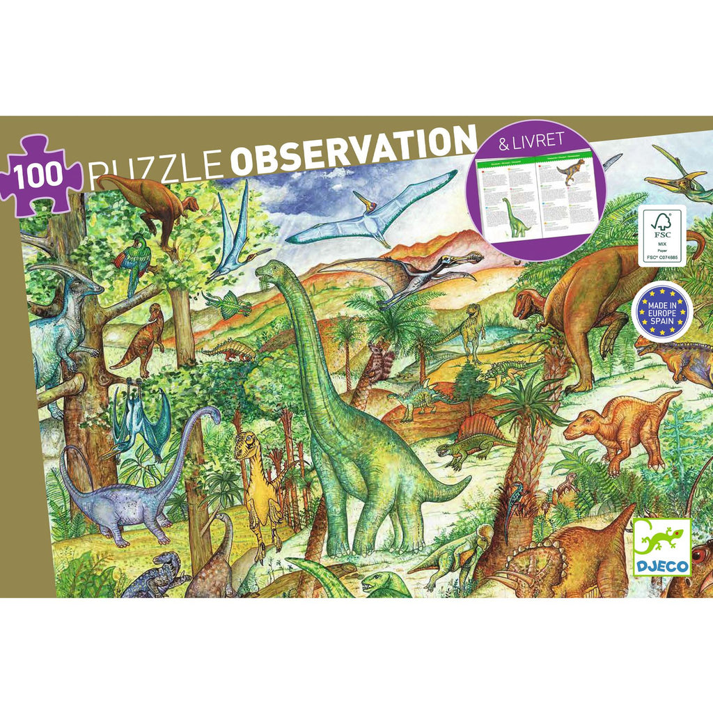 Dinosaurs + booklet - 100 pcs
