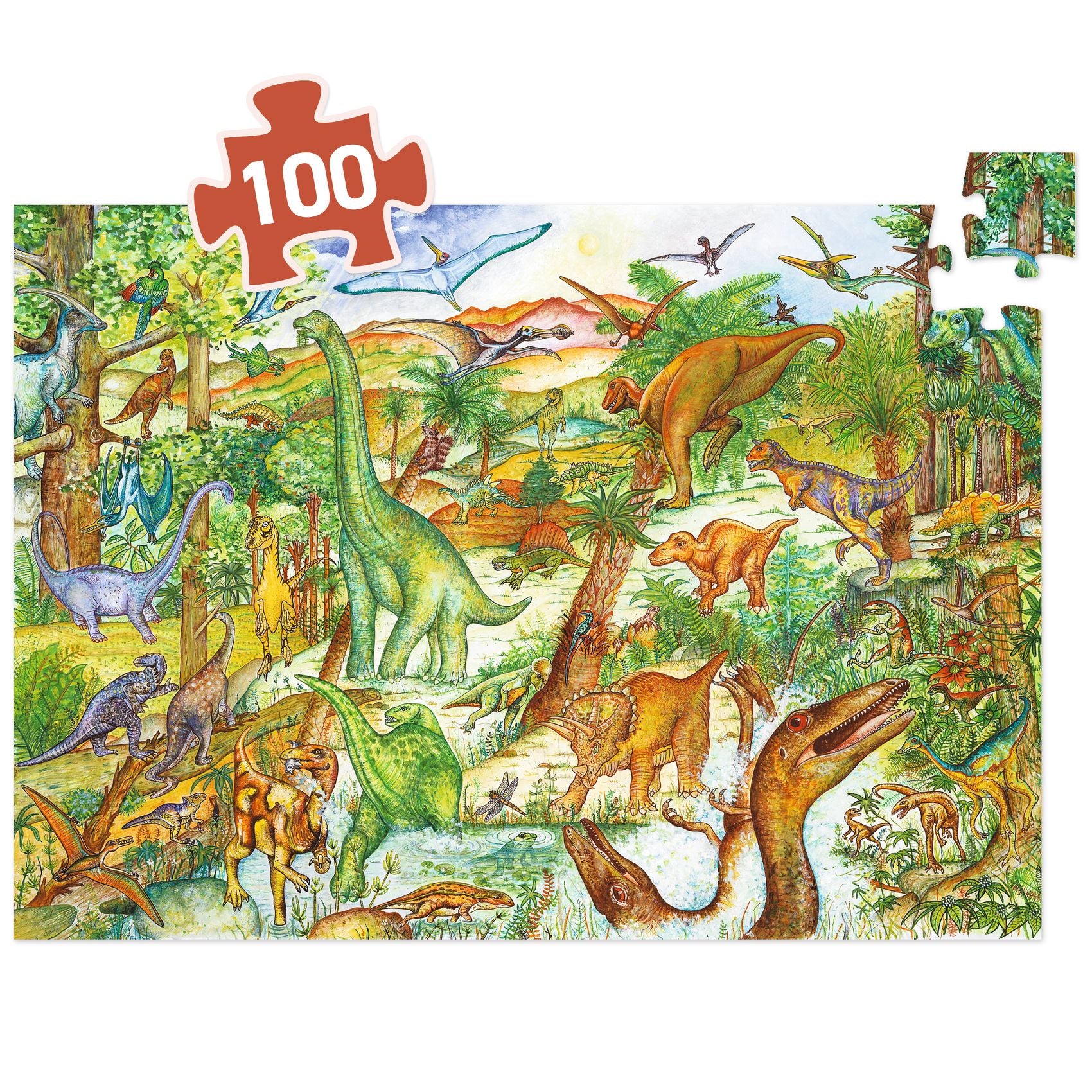 Dinosaurs + booklet - 100 pcs