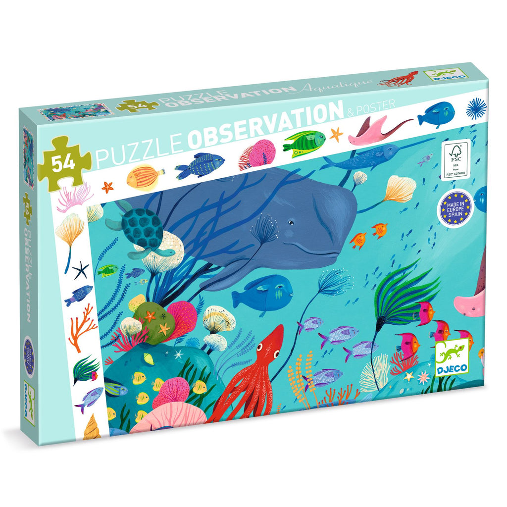 Observatie puzzel aquatisch 54 stuks