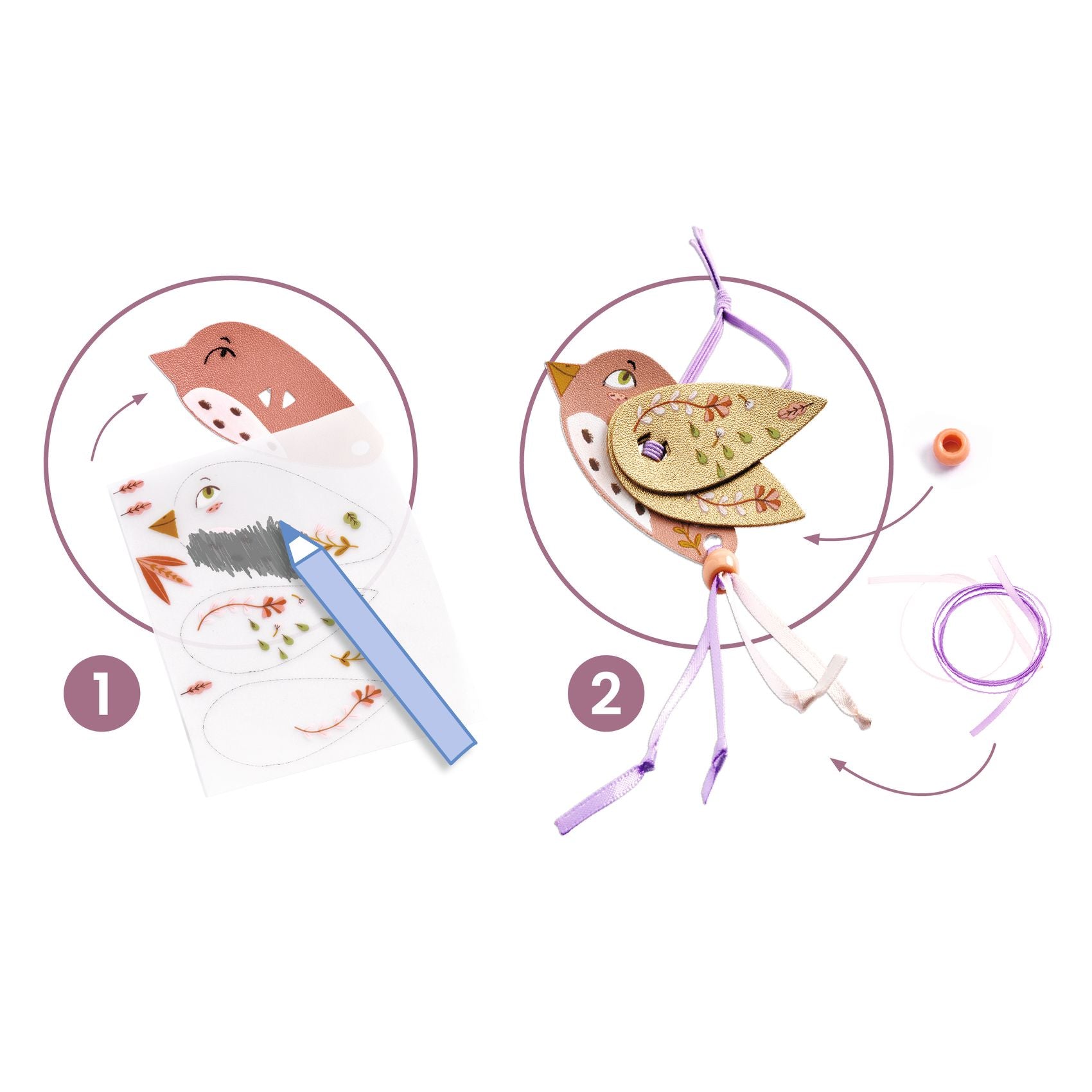 Djeco DIY juwelen Miss Rosefinch