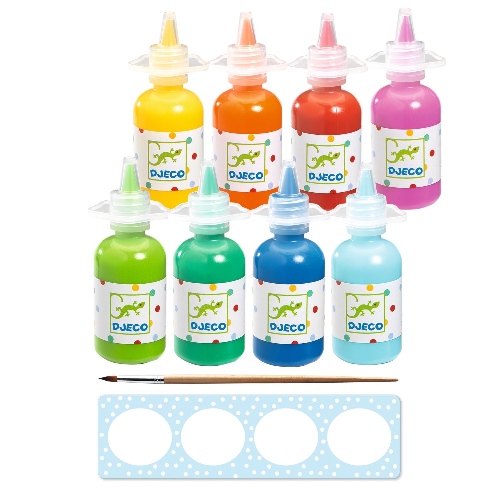 8 Gouache flesjes voor kleuters