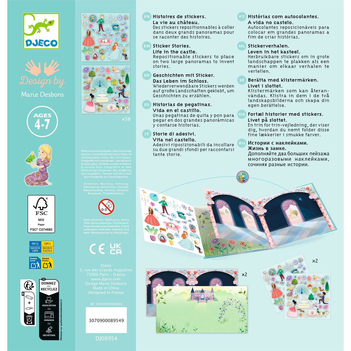 Het leven op het kasteel stickers