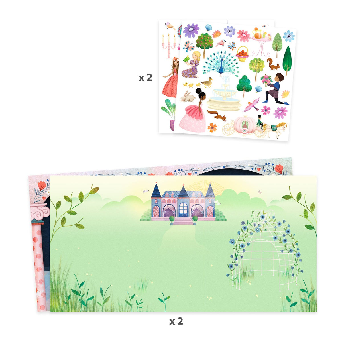 Het leven op het kasteel stickers