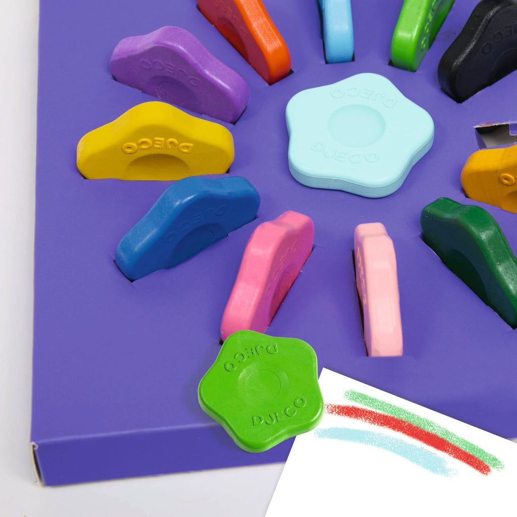 Set van 12 ergonomische krijtjes voor kleintjes