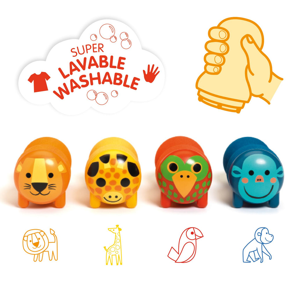 Stamps for little ones - Safari animals