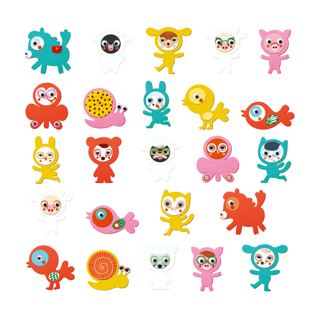 Stickerset dieren