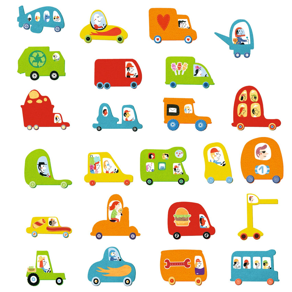 Stickerset voertuigen