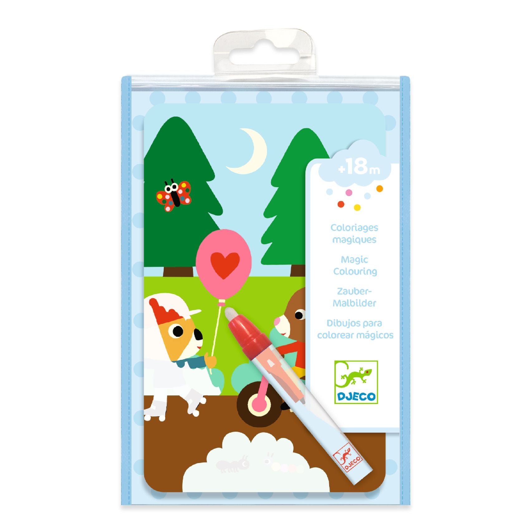 Djeco kleuren met water: in het park