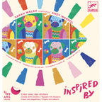 Pop Art stickerset inspired by Andy Warhol