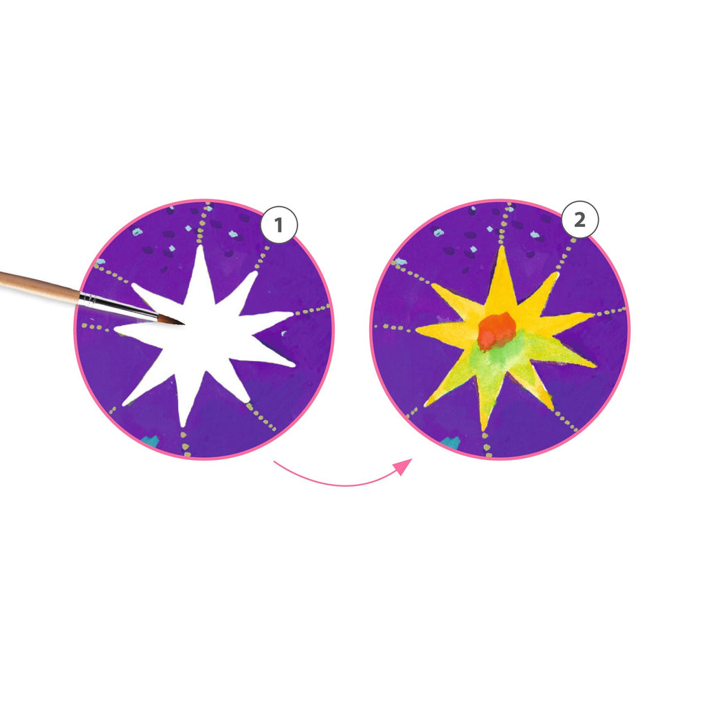 Pop Art kleurset inspired by Marc Chagal In a Dream