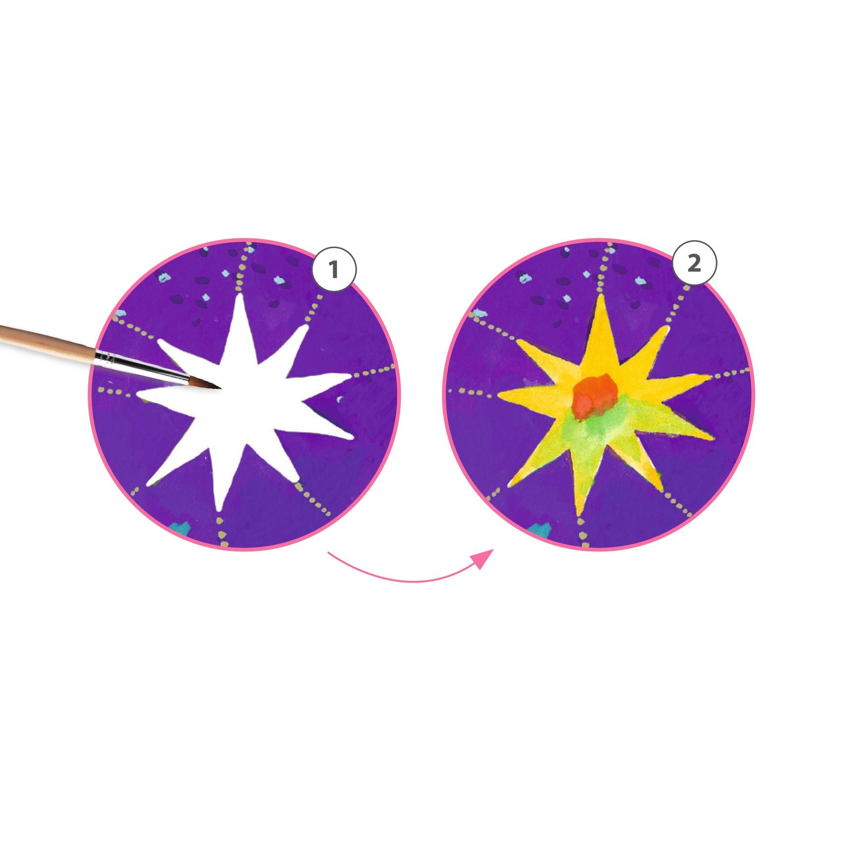 Pop Art kleurset inspired by Marc Chagal In a Dream