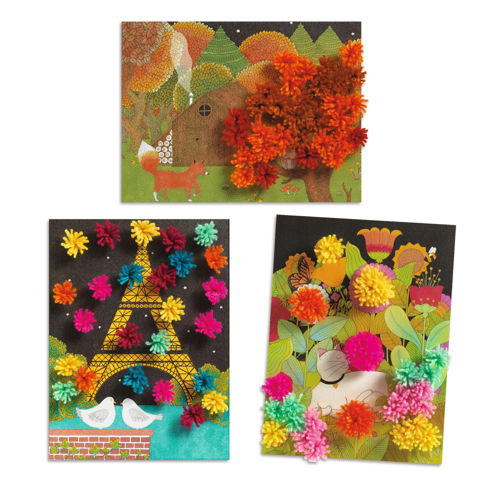 An explosion of pompoms