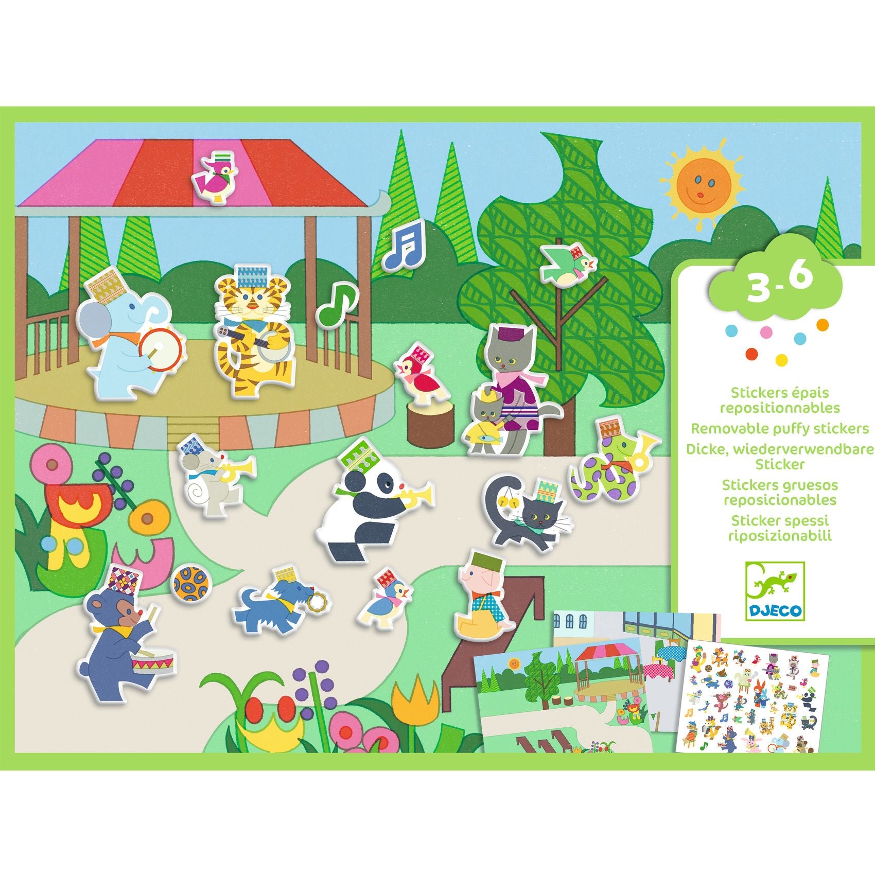 Herbruikbare stickers Fanfare