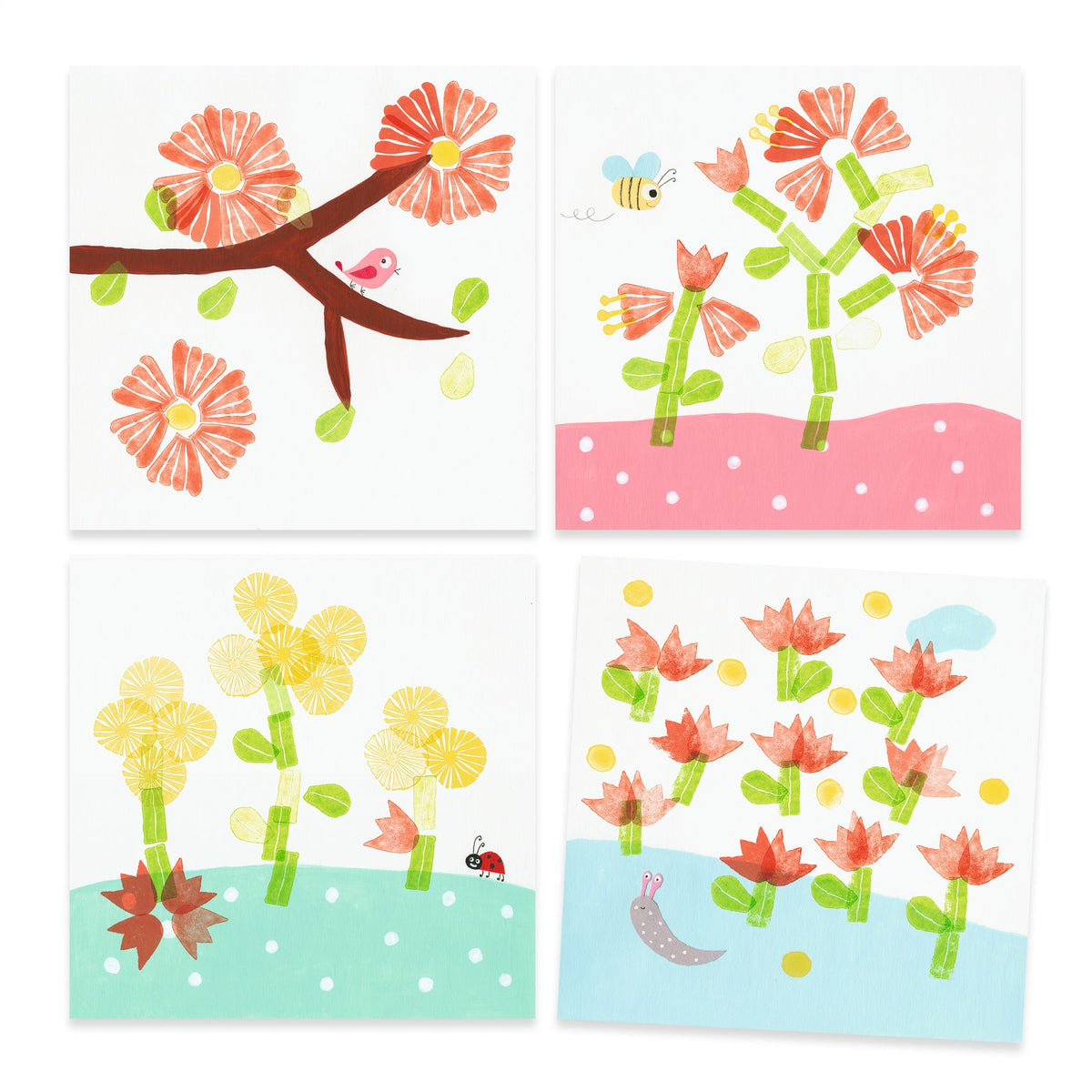 Met bloemen