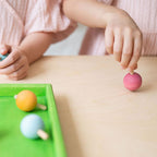 Pastel spinning tops, pack of 6