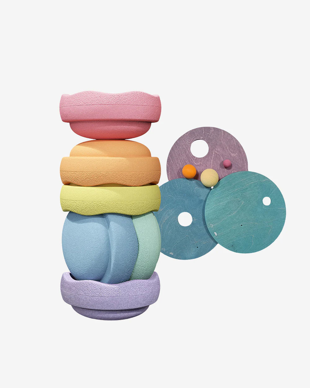 GRIMM'S x Stapelsteen® Set Pastel of Regenboog
