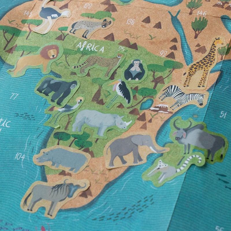 Activity - Animal world poster and stickers