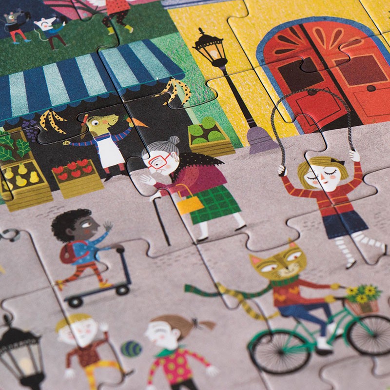 Puzzel  night and day in Paris