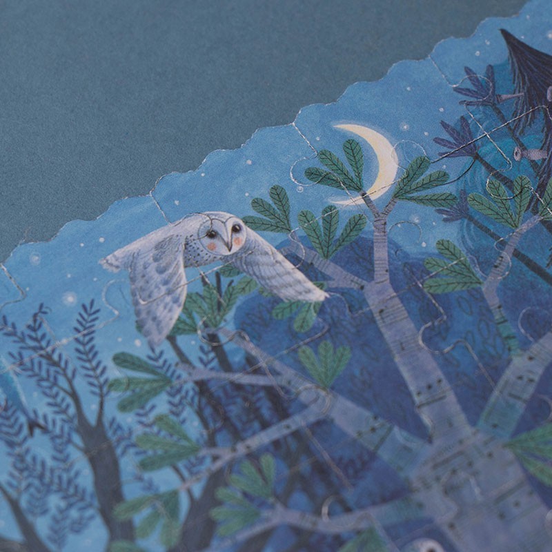 Pocket puzzel- Night and day in the forest