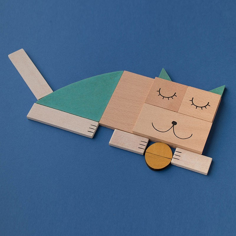 Wooden Toy The fox and the mouse