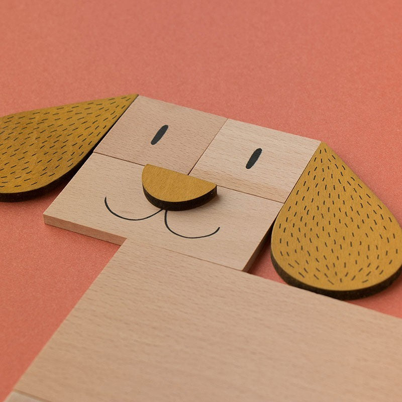 Wooden Toy The fox and the mouse