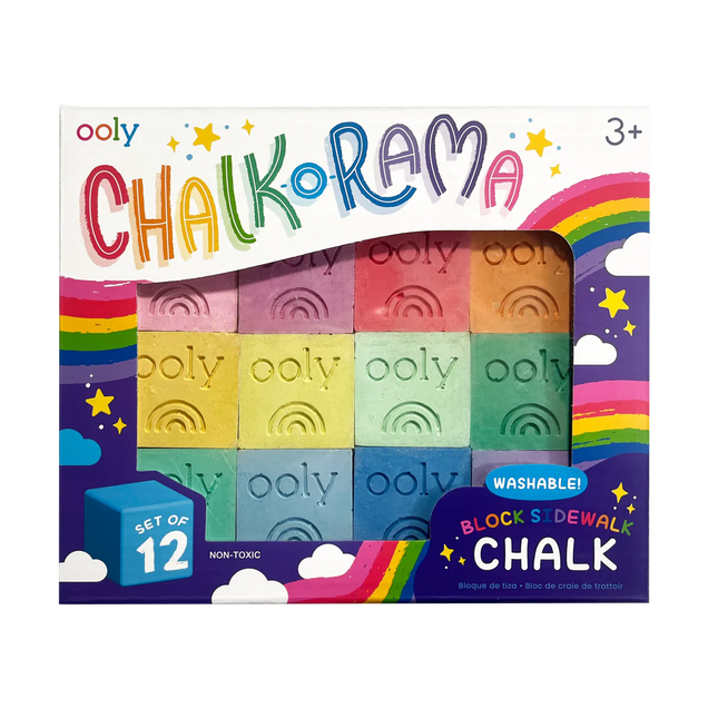 Ooly stoepkrijt Chalk-O-Rama set van 12