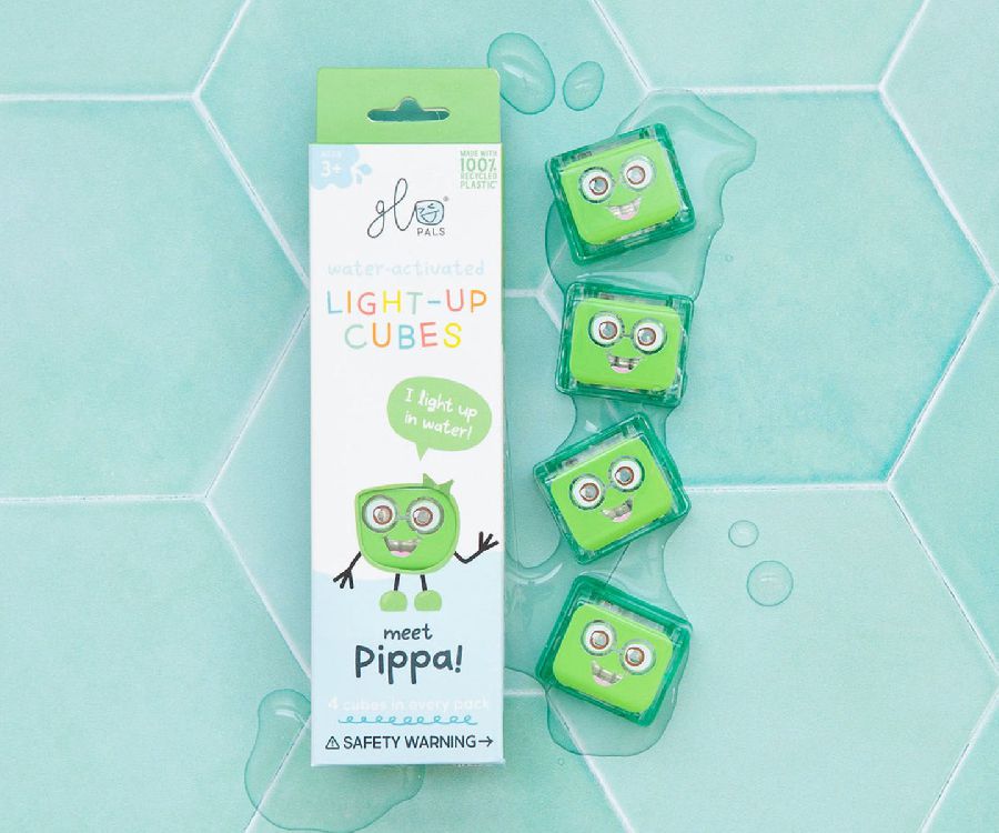 Glopals light up cubes Pippa lichtgevend badspeelgoed