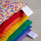 Pittenzakjes Regenboog set van 6 & super confetti