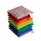 Pittenzakjes Regenboog set van 8 & super confetti