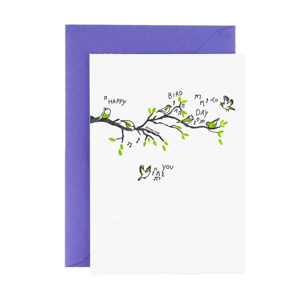 Studio Flash wenskaart Gelukkige Vogeldag