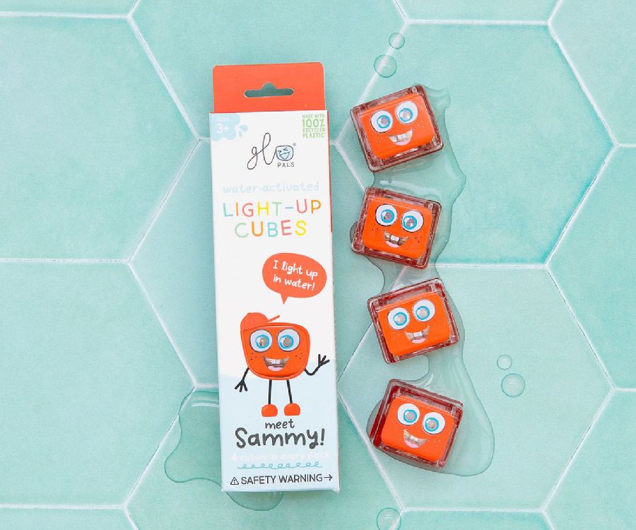 Glopals light up cubes Sammy lichtgevend badspeelgoed