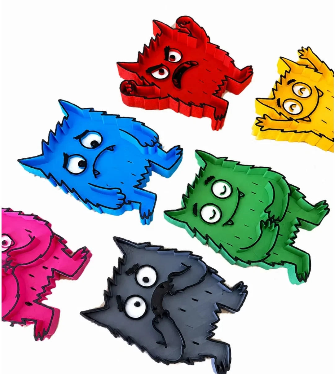 Kleurenmonsters - vulvormen emotiemonster