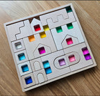 Kasteel met Lucite kubussen