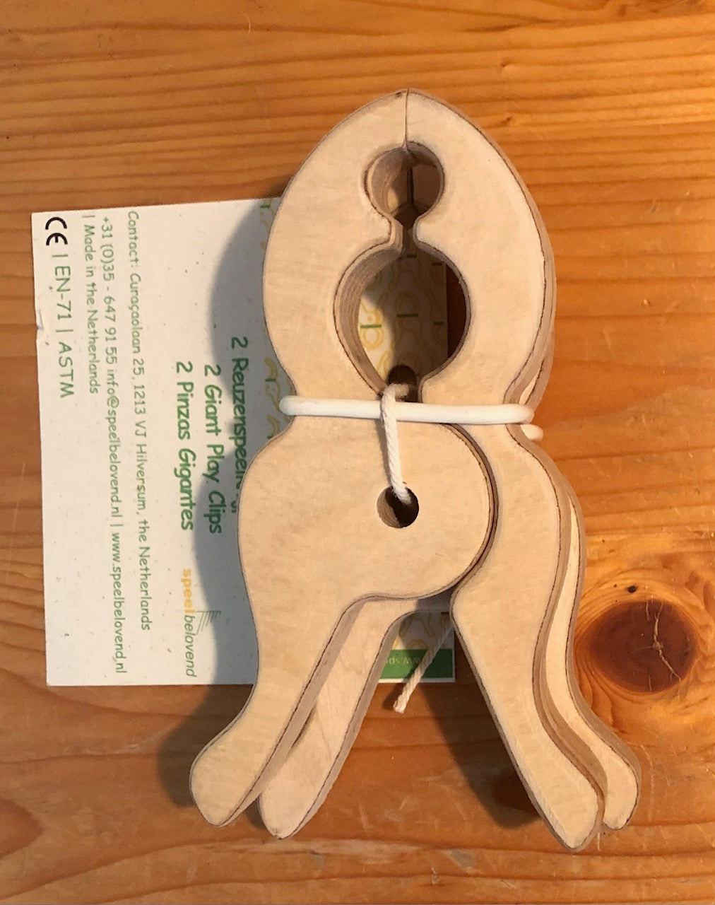 Reuze Speelknijper met kleine en grote opening