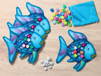 De regenboogvis Glitter-Bingo