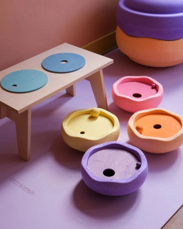 GRIMM'S x Stapelsteen® Set Pastel of Regenboog
