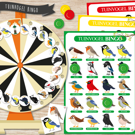 Juf Surya's Designs | Tuinvogel bingo 🖨