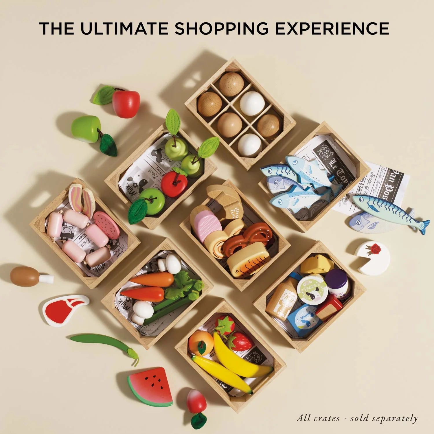 Groenten '5 per dag' krat