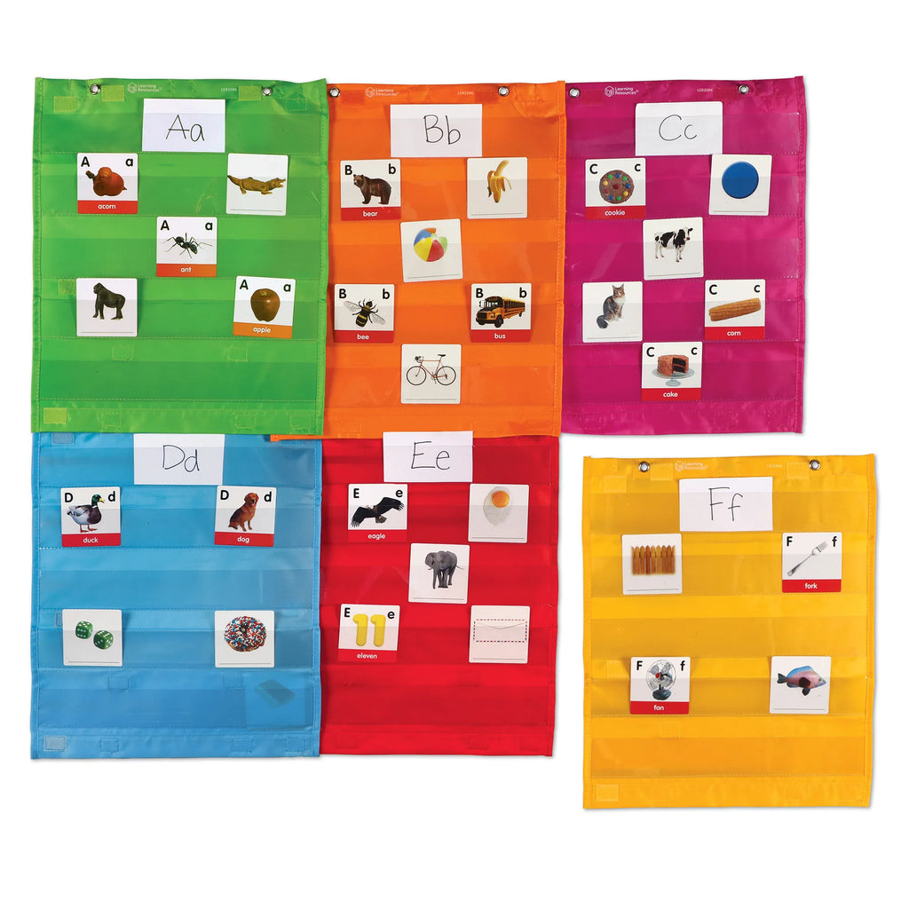 Magnetische Pocket Grafiek Vierkanten, Set van 6