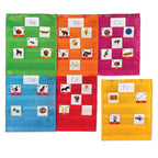 Magnetische Pocket Grafiek Vierkanten, Set van 6