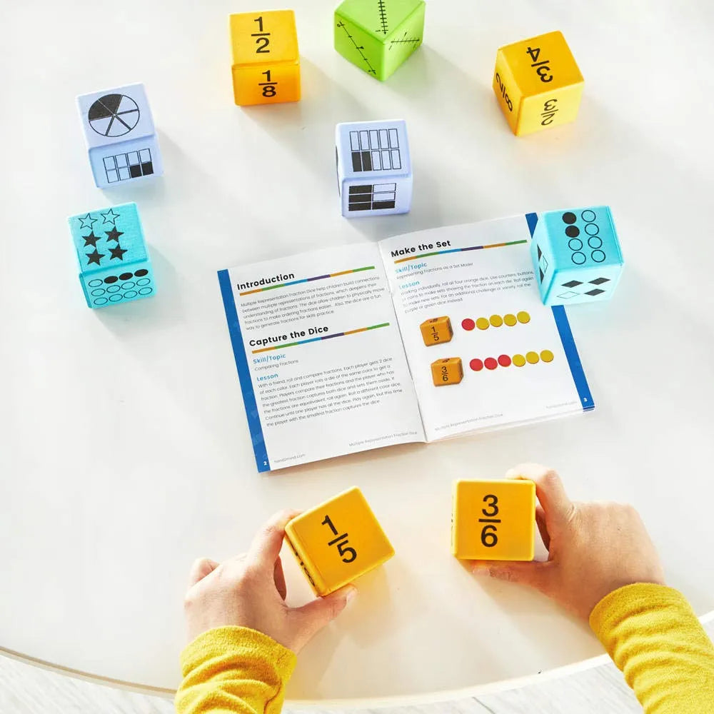 Multiple Representation Fraction Dice, Set of 16