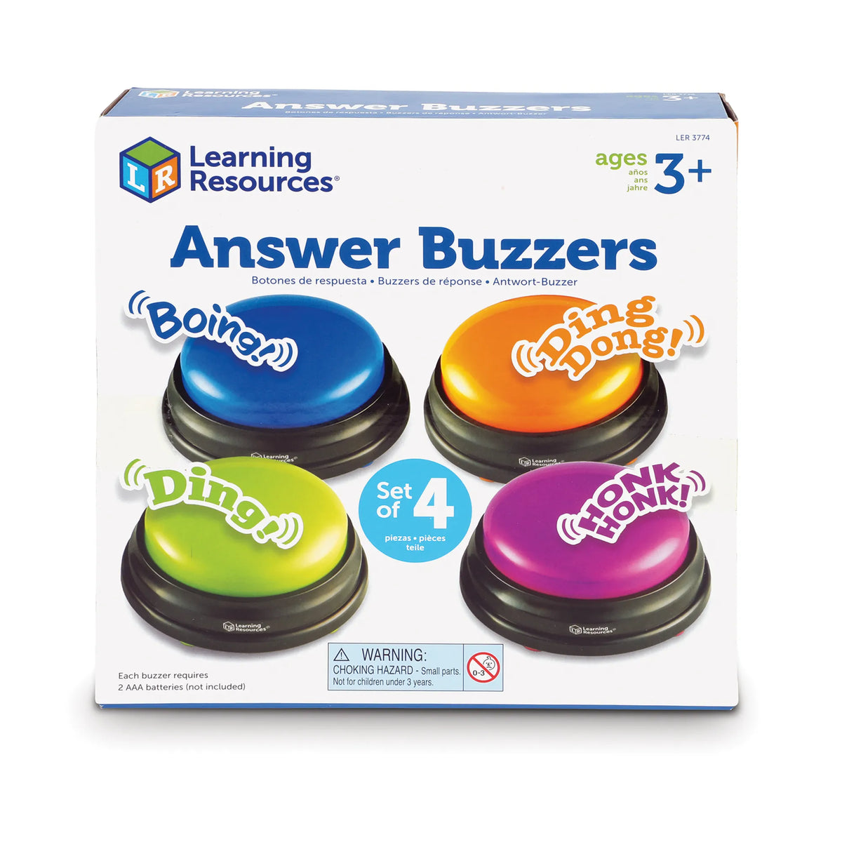 Antwoordzoemers, set van 4