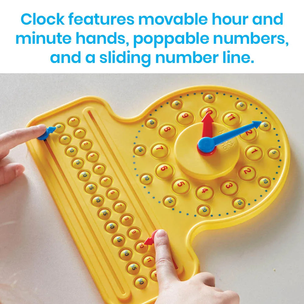 NumberLine Clock - Sensory Bubble Popper