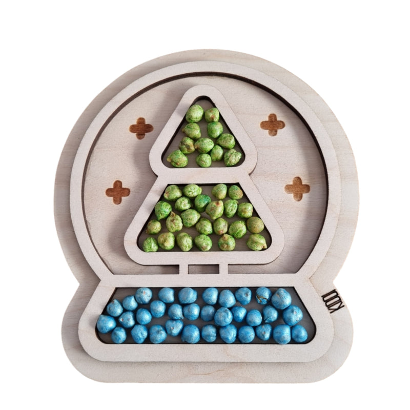 Houten vulvorm snowglobe