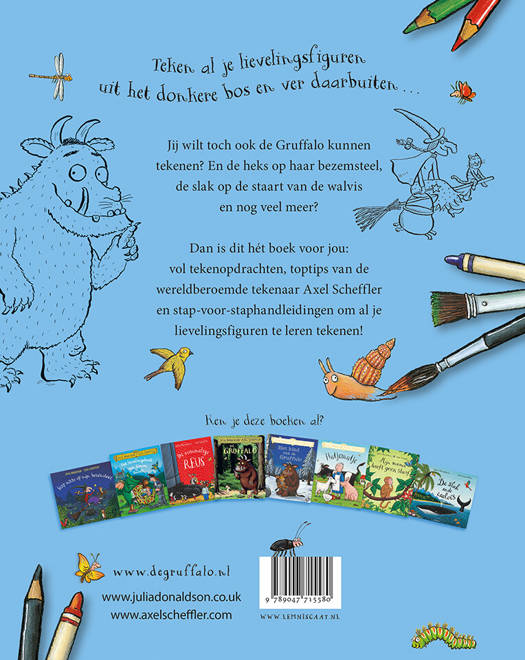 Zo teken je de Gruffalo en zijn vrienden